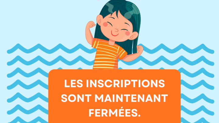 Les inscriptions pour le camp de jour sont maintenant terminées.