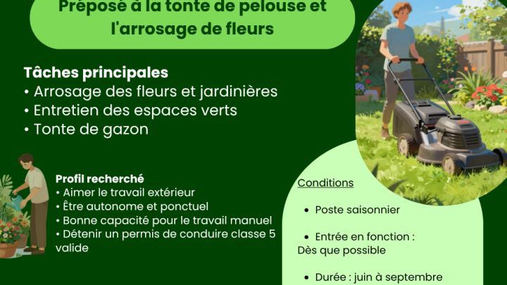 OFFRE D'EMPLOI SAISONNIER