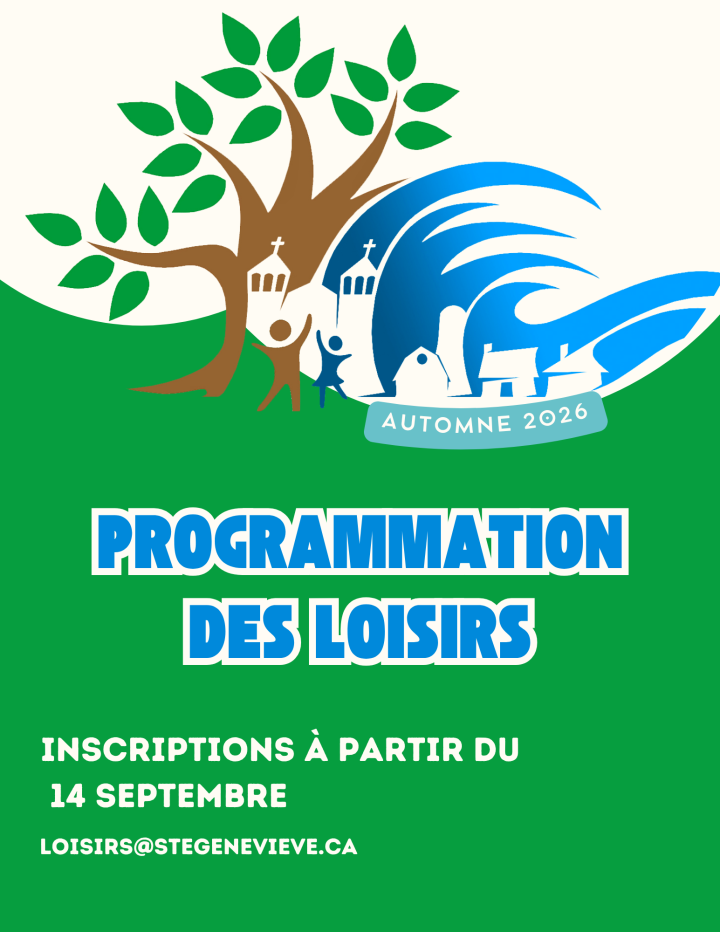 Programmation des loisirs - Automne 2026